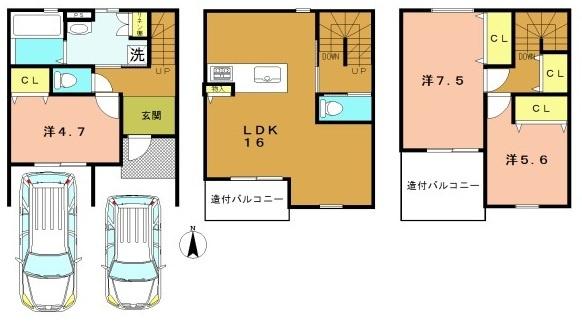 長岡京市神足四ノ坪の新築一戸建