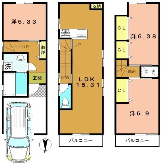 向日市寺戸町三ノ坪の売土地