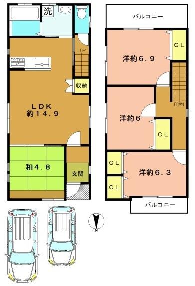 向日市寺戸町飛龍の中古一戸建