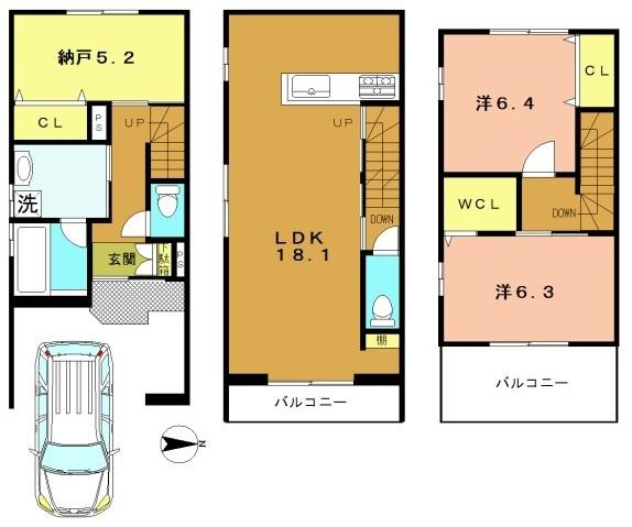 京都市右京区梅津北浦町の新築一戸建