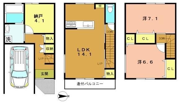 向日市寺戸町西田中瀬の新築一戸建