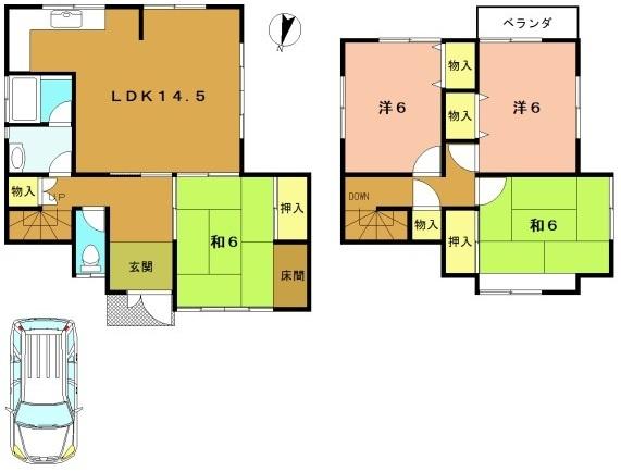 亀岡市本梅町東加舎三十代の中古一戸建