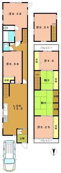 京都市右京区西京極前田町の中古一戸建
