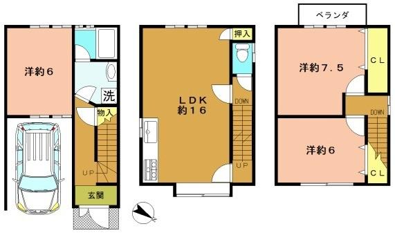 京都市右京区西京極畑田町の中古一戸建