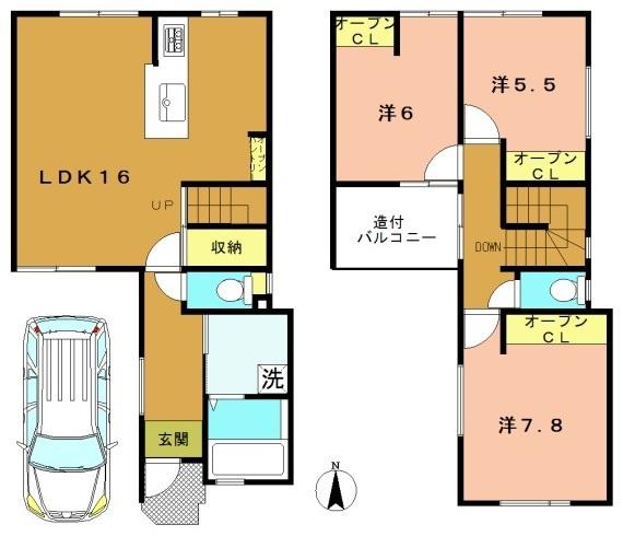 長岡京市馬場見場走りの新築一戸建