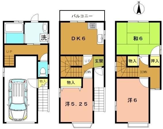 京都市右京区梅津罧原町の中古一戸建