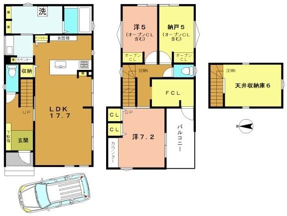 京都市西京区桂坤町の新築一戸建