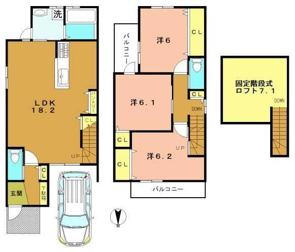 向日市物集女町出口の新築一戸建