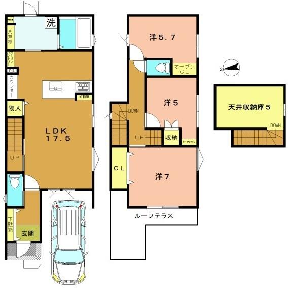 京都市西京区桂千代原町の新築一戸建