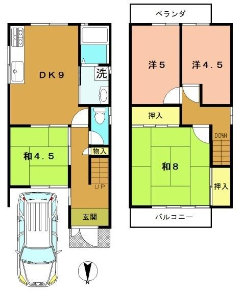 京都市西京区桂上野中町の中古一戸建