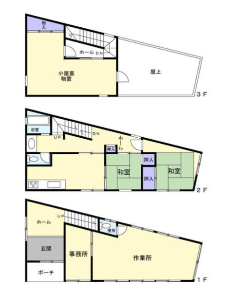 葛飾区西新小岩５丁目　賃貸作業所付き中古一戸建て