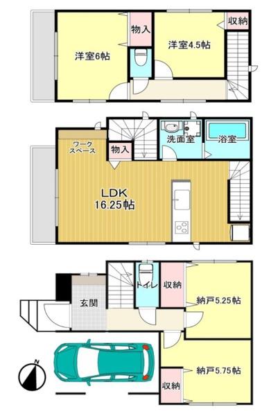 足立区鹿浜６丁目中古一戸建て
