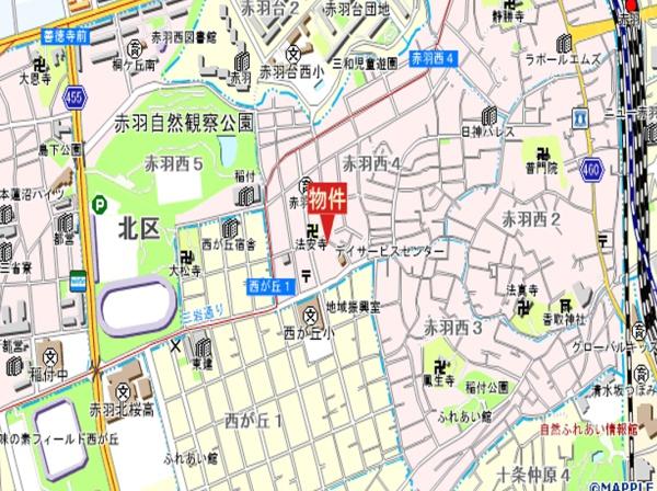 北区赤羽西４丁目の土地