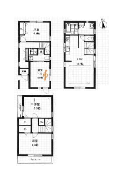 新宿区北新宿３丁目の中古一戸建て