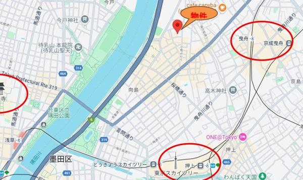 墨田区向島５丁目の土地