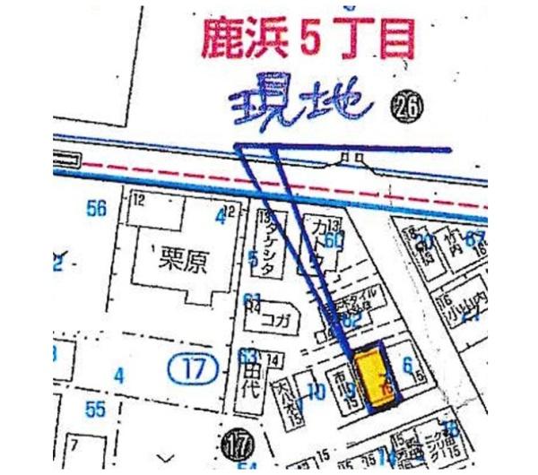 足立区鹿浜５丁目　売土地