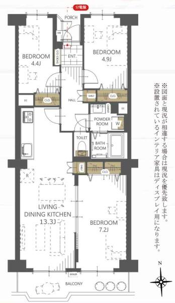 ボナハイツ中川３号棟