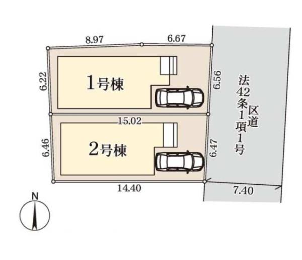 足立区古千谷本町２丁目　新築一戸建て　２号棟