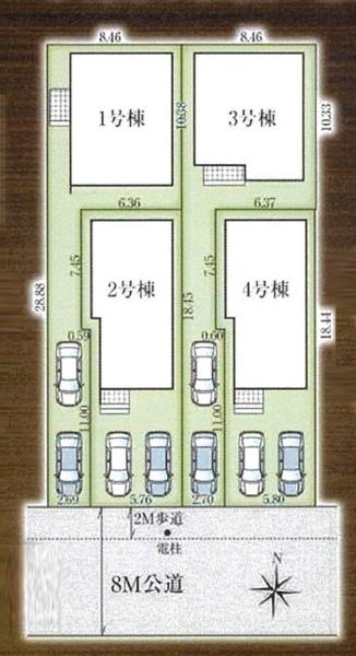 葛飾区水元４丁目　新築一戸建て　３号棟