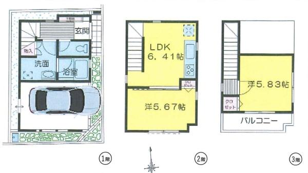 江戸川区上篠崎２丁目　新築一戸建て