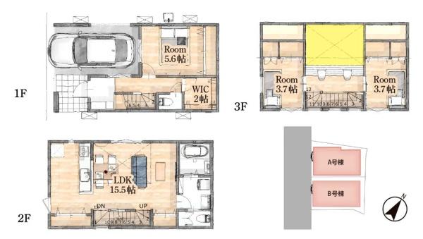 葛飾区西新小岩３丁目　新築一戸建て　Ｂ号棟