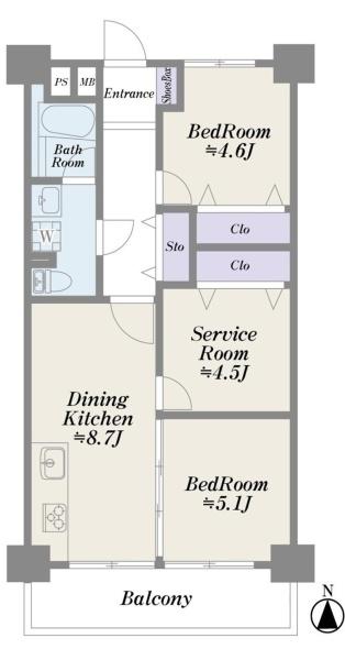 亀戸２丁目団地９号棟