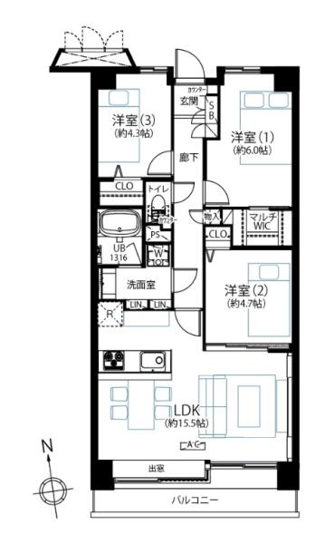 ツインシティ壱番館エトランズ東砂