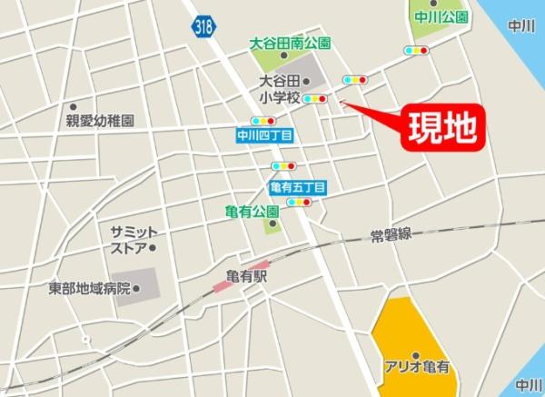 足立区中川４丁目の土地