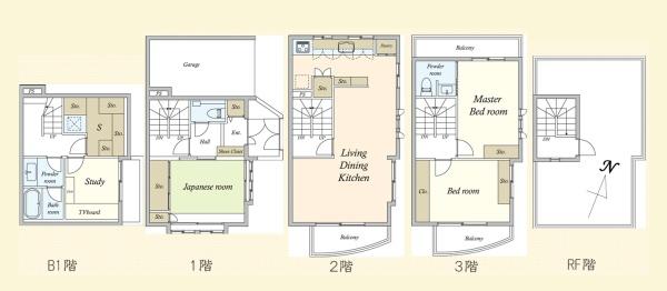 新宿区市谷砂土原町３　連棟式建物
