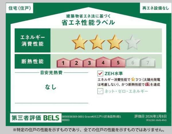 江戸川区南葛西２丁目　新築一戸建て　２号棟