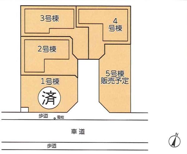 足立区佐野２丁目　新築一戸建て　３号棟