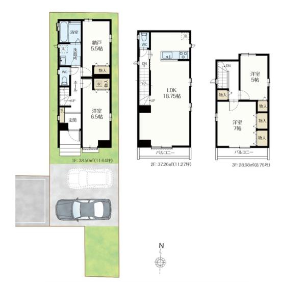 葛飾区南水元４丁目　新築一戸建て