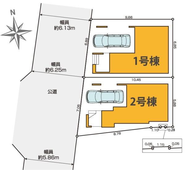 北区浮間３丁目　新築一戸建て　２号棟