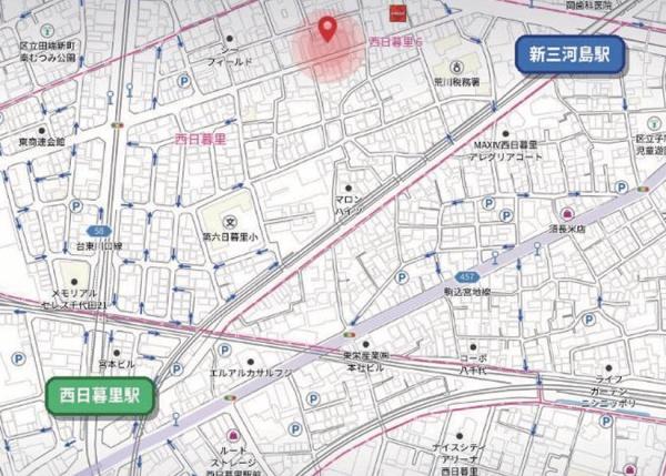 荒川区西日暮里６丁目の土地