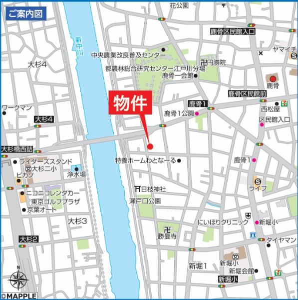 江戸川区鹿骨１丁目の土地
