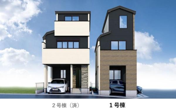 足立区中川5丁目 新築一戸建て 1号棟