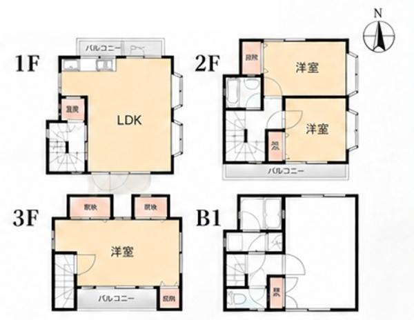 新宿区中落合２丁目　中古一戸建て
