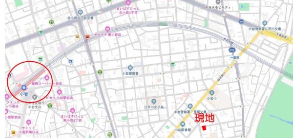 江戸川区東小岩３丁目の土地