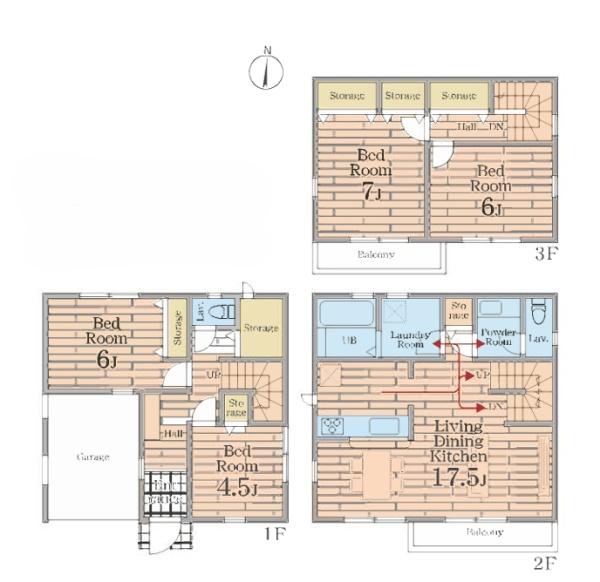 江戸川区篠崎町３丁目　新築一戸建て　４号棟