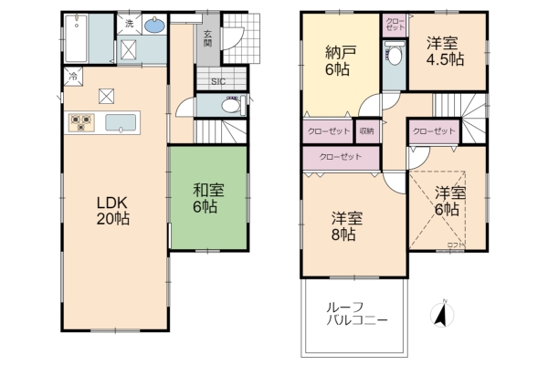 草加市稲荷3丁目　中古一戸建て
