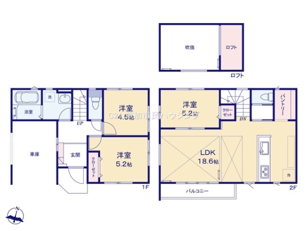 草加市清門3丁目　新築一戸建て　3期