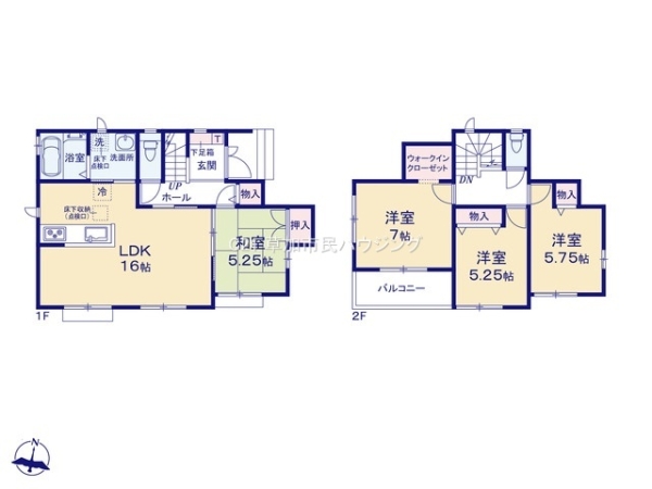草加市青柳6丁目　新築一戸建て　2期2号棟