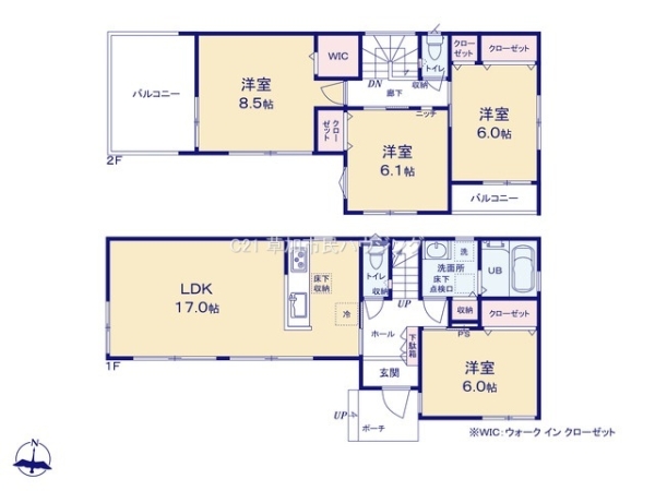 草加市花栗1丁目　一戸建て　2号棟