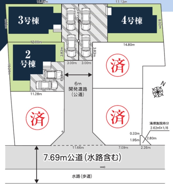 草加市青柳8丁目　新築一戸建て　17期　2号棟