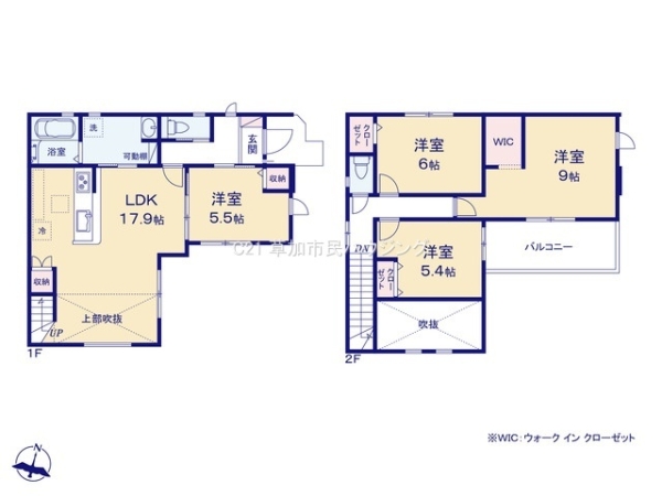 草加市中根2丁目　新築一戸建て　1期
