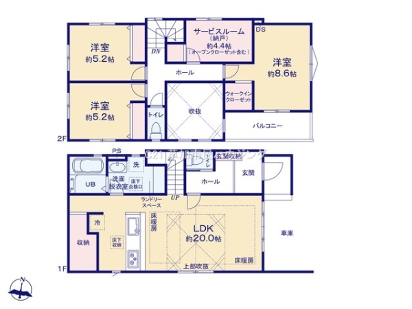 草加市氷川町　新築一戸建て　11期2号棟