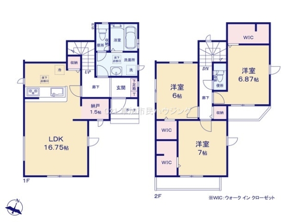 八潮市大曽根　新築一戸建て　7期2号棟