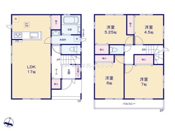 草加市八幡町新築一戸建て　　2期B号棟