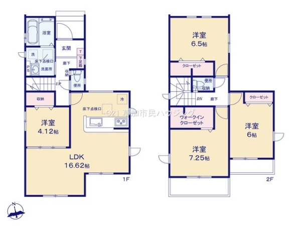 草加市谷塚1丁目　新築一戸建て　2期1号棟