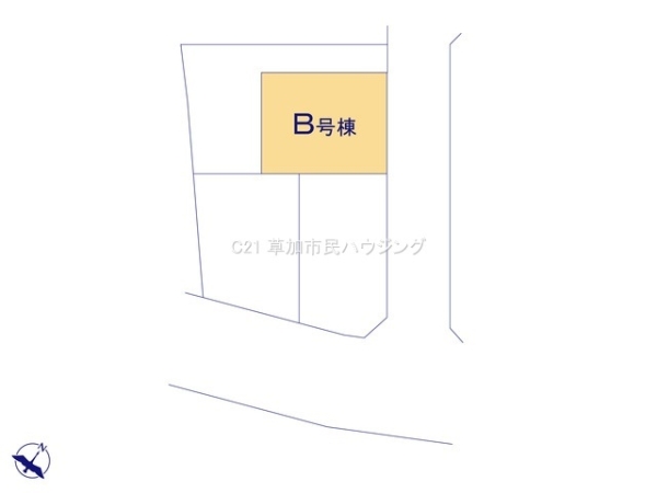 八潮市上馬場　新築一戸建て　B号棟
